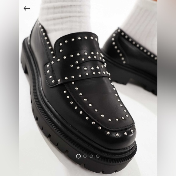 ASOS Men’s studded  penny loafer with chunky sole . - Picture 1 of 7